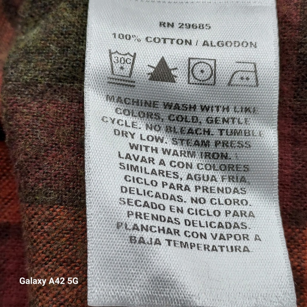 Pendleton Mason Plaid Button Down Long Sleeve Cot… - image 3